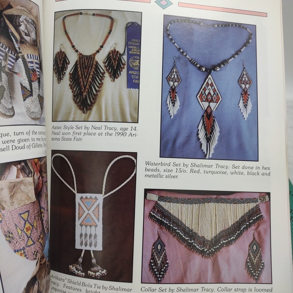 Beads To Buckskins Beading Patterns Designs Techniques Native American Lot Of 7 - Picture 15 of 16